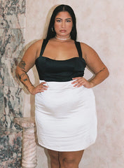 Miah Mini Dress Bianco / Nero Curve