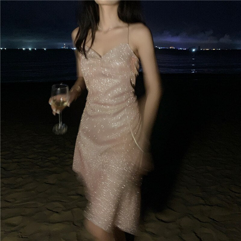 Vestito estivo HOT per il 2023, con spalline, da spiaggia, casual, da sera, sexy, da donna, da ballo, in un unico pezzo, con corsetto di base