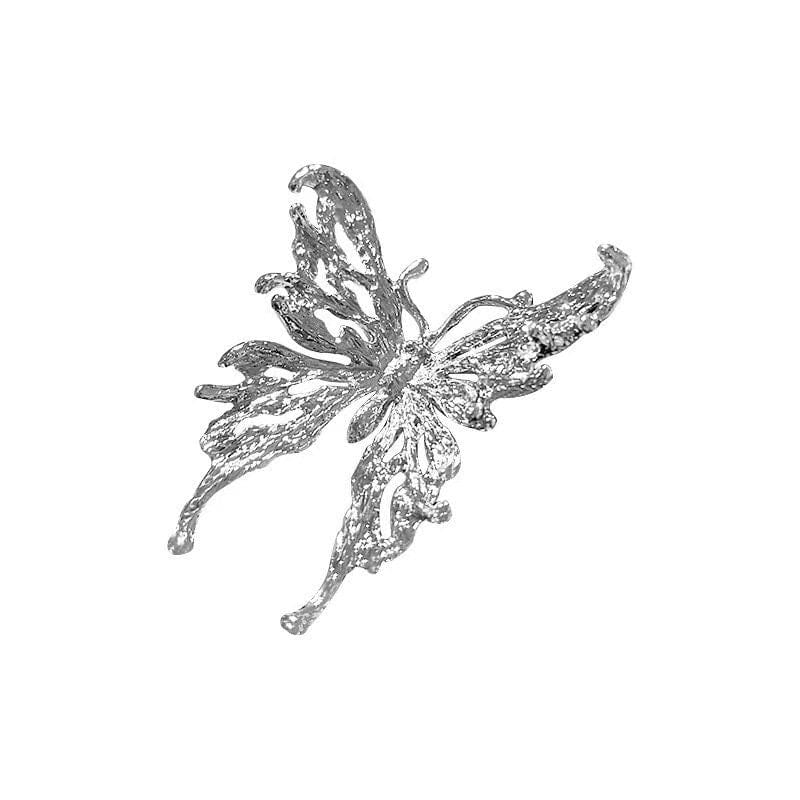 Elegante anello a farfalla regolabile oversize